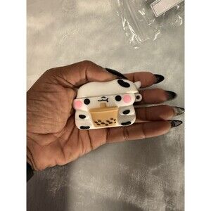 NEW Cute Cow Boba AirPods Silicone Case Cover Fits Apple AirPods 1st 2nd Pro